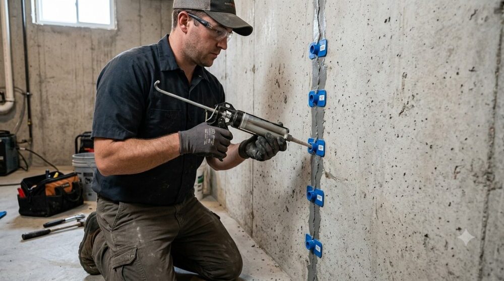Foundation Crack Repair Using Injection Methods
